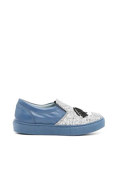 Chiara Ferragni FLIRTING GLITTER SLIP-ON SNEAKERS blue8