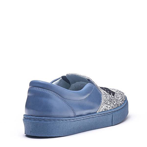 Chiara Ferragni FLIRTING GLITTER SLIP-ON SNEAKERS blue1