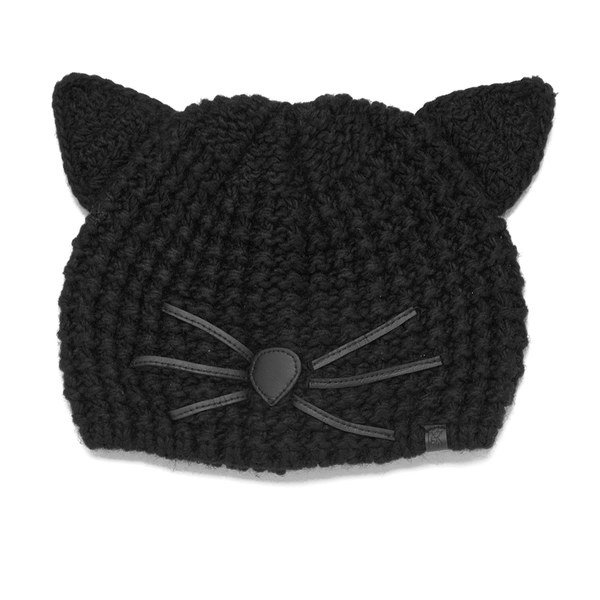 Knitted Cat Motif Hat2