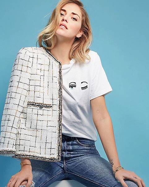 Chiara Ferragni Blink eye T shirt1256-2