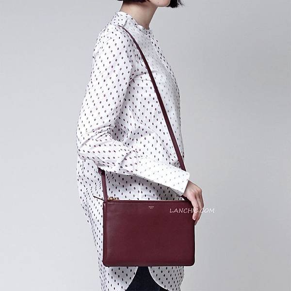 Celine large trio bag burgundy2-1