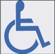 圖例：載運輪椅使用者車輛之識別標示