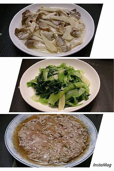 美善品-一鍋三菜(秀珍菇、白飯、瓜仔肉)