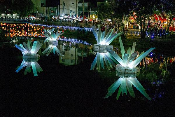 臺南鹽水月津港燈節：月津港親水公園