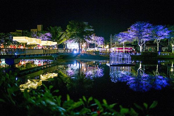 臺南鹽水月津港燈節：月津港親水公園