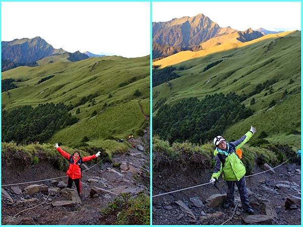 拉繩攀岩登上奇萊北峰2.JPG