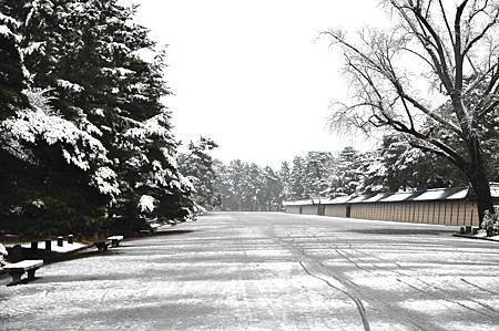 京都御苑雪化粧