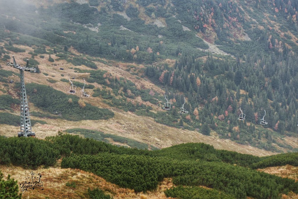 美麗山景與纜車