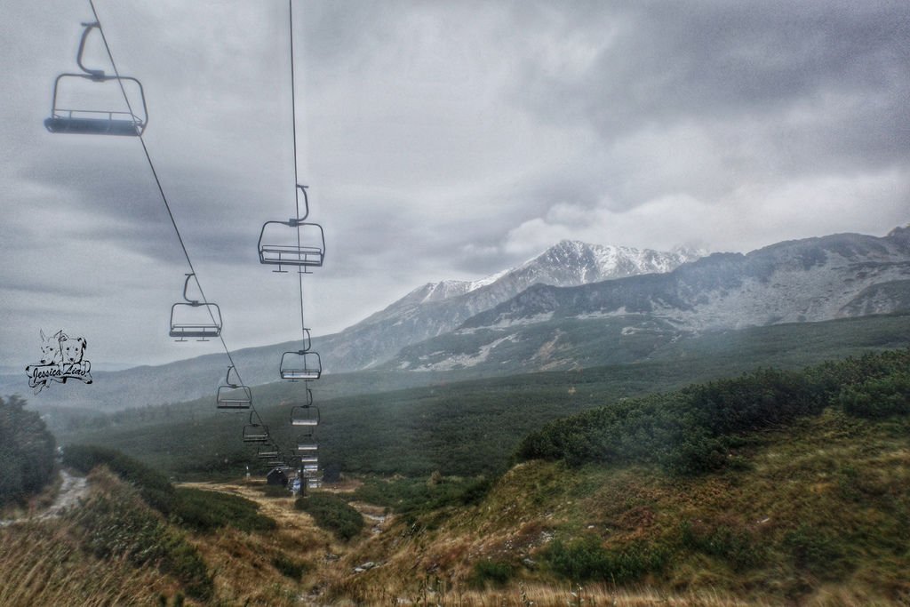 下山時，突然撥雲見日