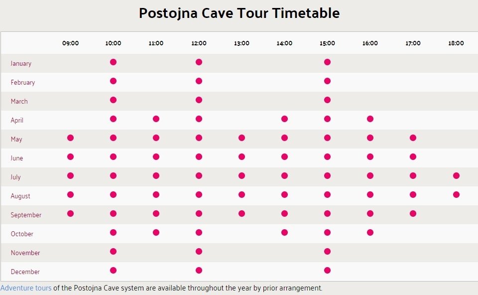 Postojna cave tour timetable.jpg