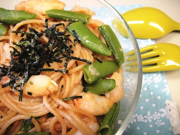 明太子蟹肉義大利麵
