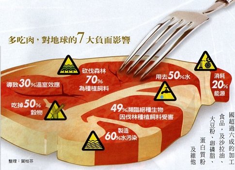 多吃肉對地球的七大影響