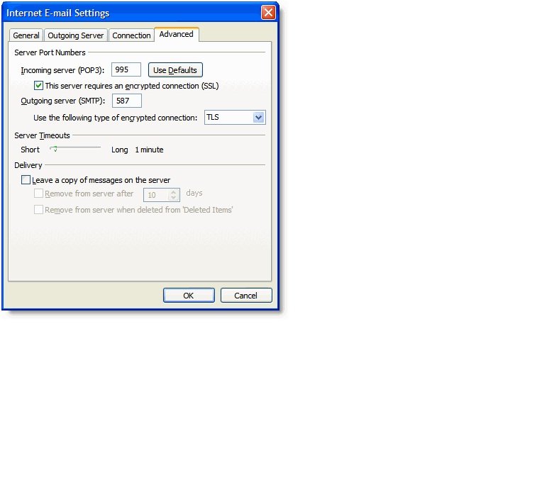 outlook IMAP gmail 9