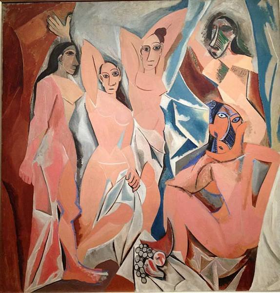 Pablo Picasso, Spanish, 1881 - 1973 「Les Demoiselles d&apos;Avignon (亞維農的少女)」,1907