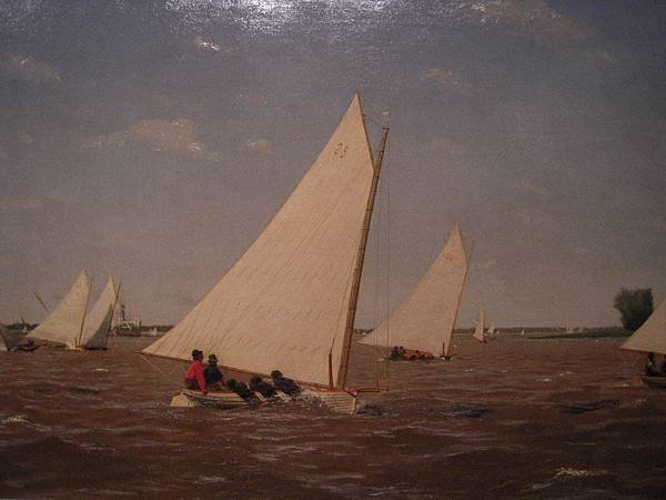 Thomas Eakins, American, 1844 - 1916 「Sailboats Racing on the Delaware」, 1874