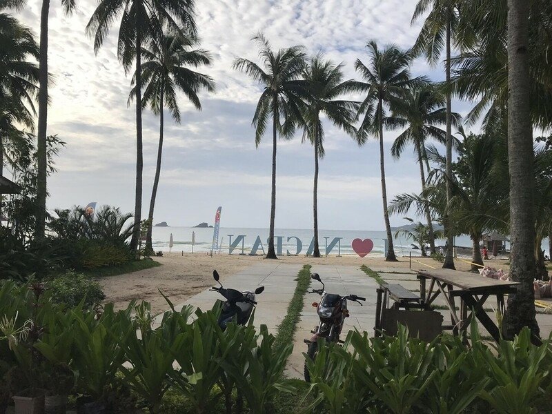 粉紅色夕陽 Nacpanbeach 愛尼島 艾爾尼多 elnido