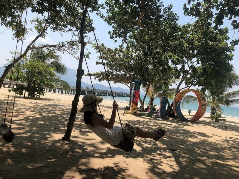 粉紅色夕陽 Nacpanbeach 愛尼島 艾爾尼多 elnido