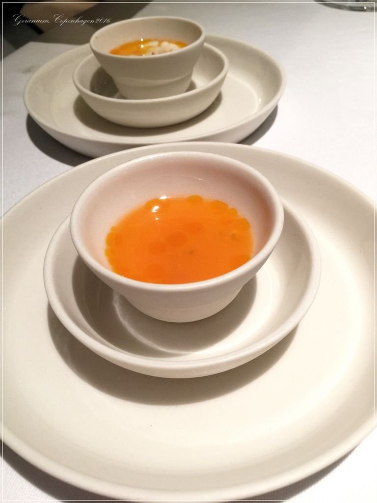 Geranium-12-King Crab, Milk %26; Juice from Fermented Carrots %26; Sea Buckthorn.JPG