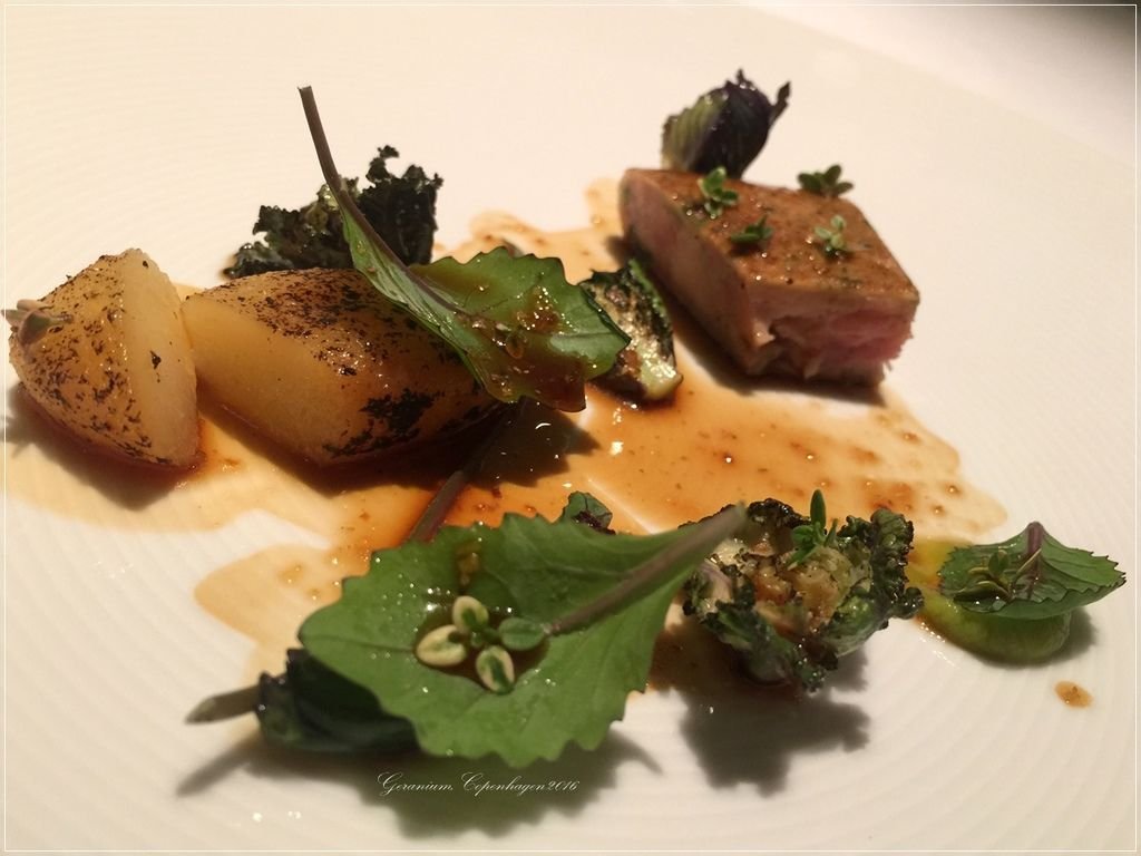 Geranium-47-Pork, Fermented Cabbage, Grilled Pear %26; Aroma of Dried Potato.JPG