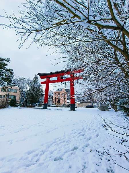 【盛岡】被雪覆蓋的八幡宮