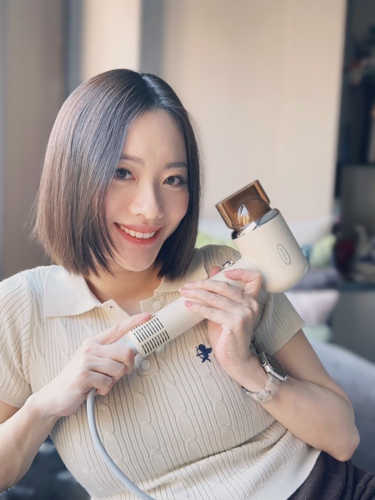 速乾負離子吹風機推薦《ZHIBAI直白》⼩甜筒雙離⼦⾼速吹風