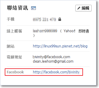 facebook資訊