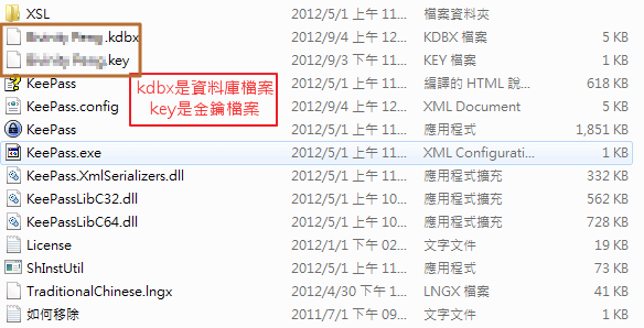 kdbx and key