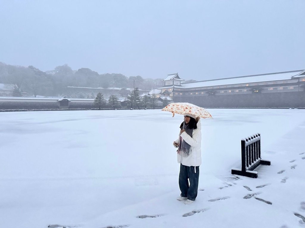 2025冬-北陸京阪旅day5-大雪中的金澤兼六園&amp;加賀溫泉