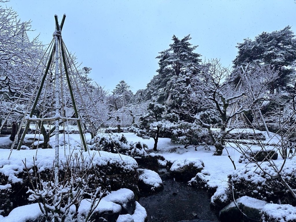 2025冬-北陸京阪旅day5-大雪中的金澤兼六園&amp;加賀溫泉