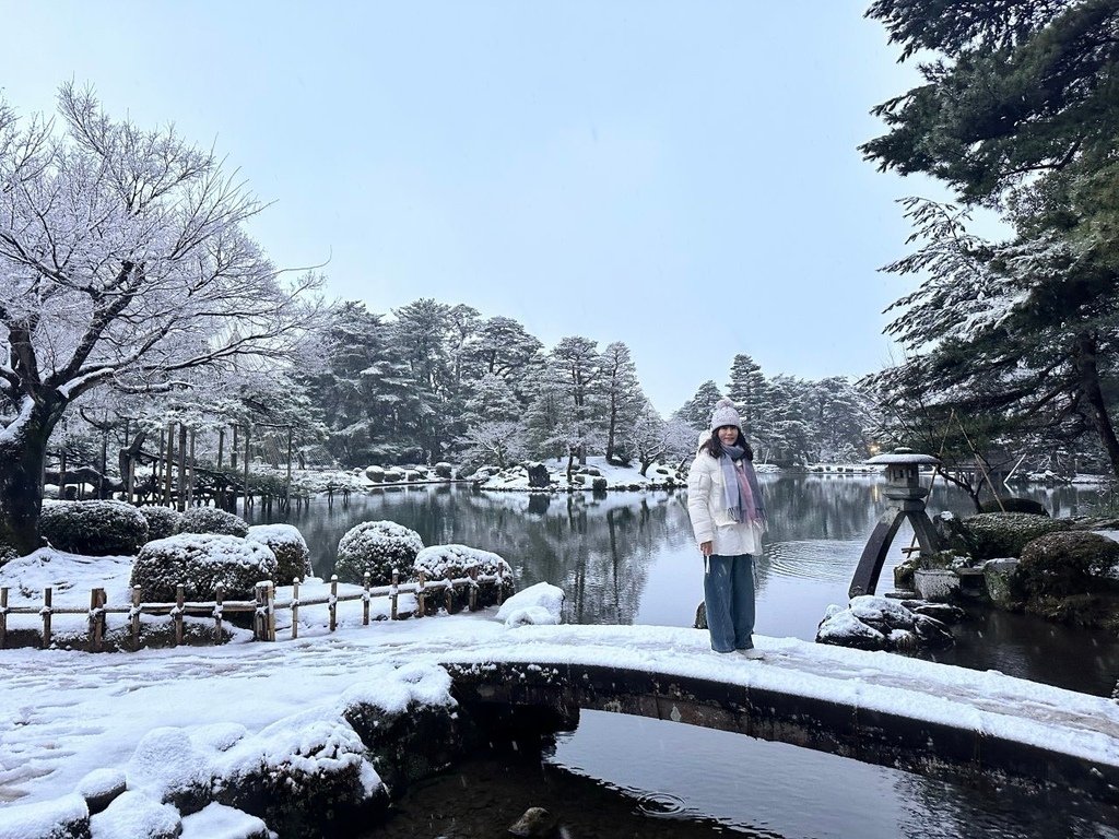2025冬-北陸京阪旅day5-大雪中的金澤兼六園&amp;加賀溫泉