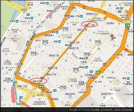 銀座google map