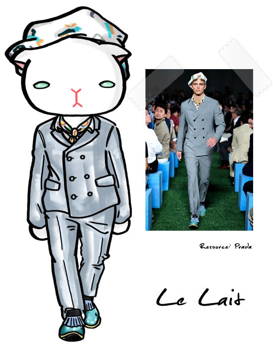 la Lait,Prada,fashion,runway,時尚