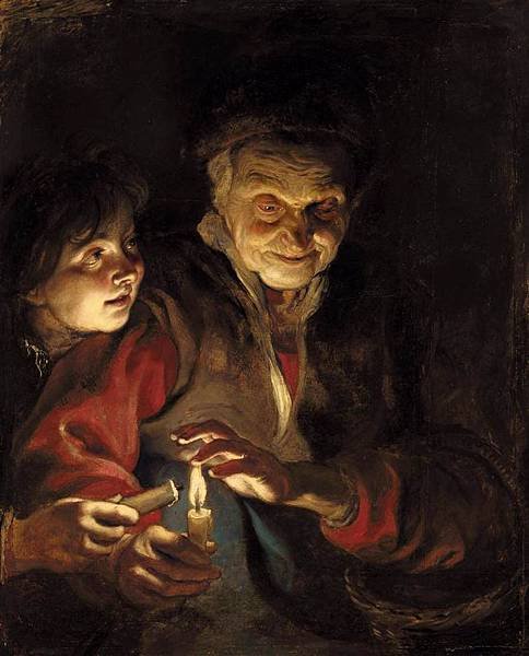 Peter Paul Rubens, Old Woman and A Boy With Candles, c.1616-17, oil on panel, Royal Picture Gallery Mauritshuis.jpg