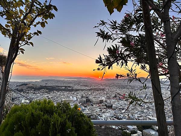 利卡維多斯上的夕陽市景