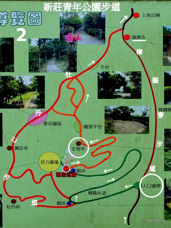 新北 新莊 青年公園、林蔭&amp;牡丹心步道→林口  