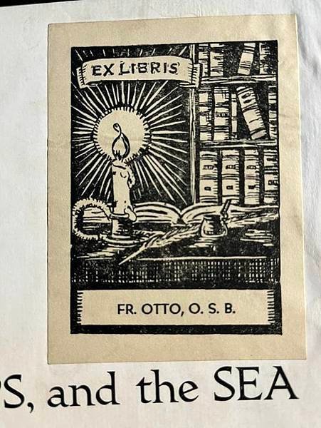 【EXLIBRIS Fr. Otto, O.S.B.】藏書票