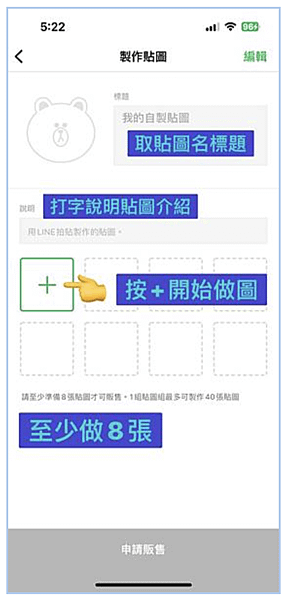 LINE貼圖 製作+上架 只會打字也能做貼圖