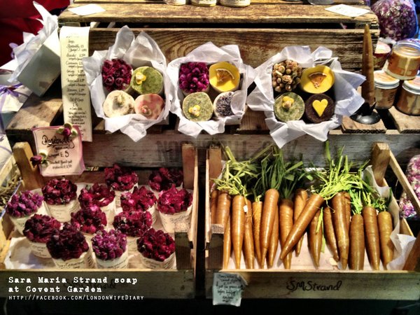 Sara Maria Strand soap at Covent Garden