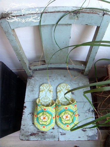 華麗風刺繡布拖