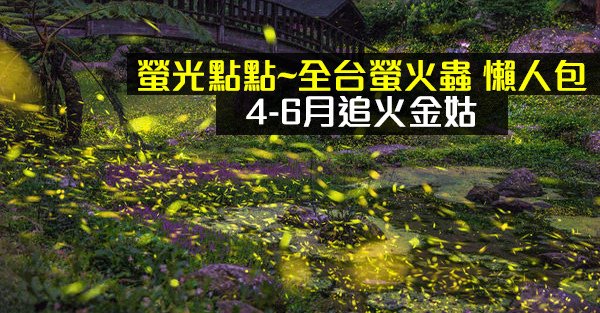 4-6月賞螢~全台螢火蟲2023懶人包:新北,新竹,苗栗,台中,南投,嘉義,宜蘭,花蓮..秘境​