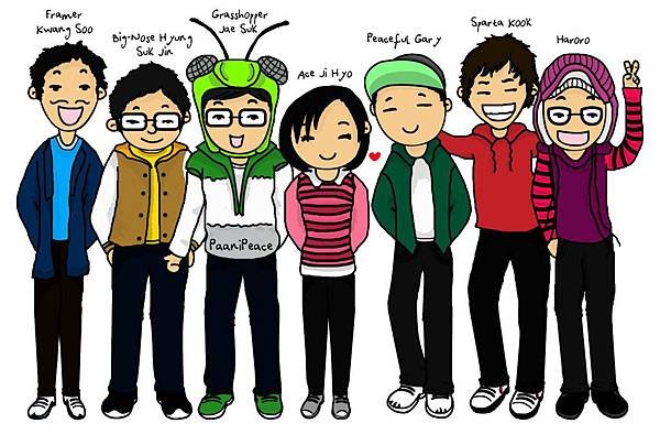 running man cartoon 2