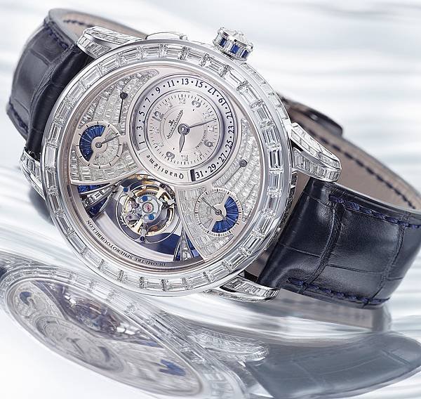 Jaeger-LeCoultre Duometre Spherotourbillon Baguette Blue