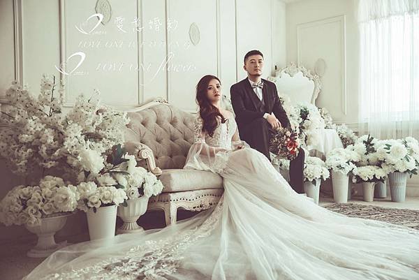 拍照花束_乾燥花束_仿真花束_鮮花束_高雄愛意工作室_婚紗照花束-2019
