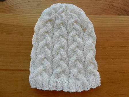 Nov082013 Braided Hat - white