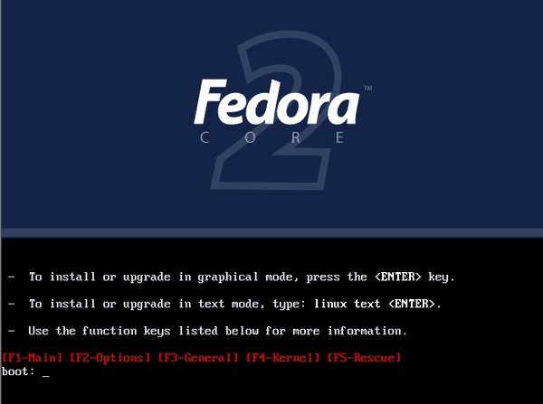 fedora core 2