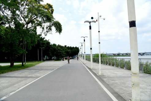 【台北市】古亭蜀葵花海,羅曼蒂克河濱公園婚紗廣場(淡水河右岸