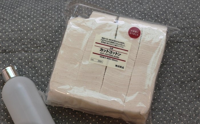 MUJI 無印良品敗家買好物-原色化妝棉180片入-化妝水濕敷 (2)