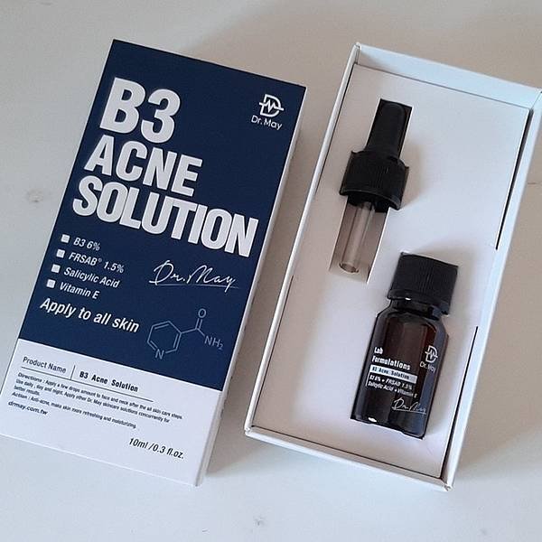居家抗痘保養開箱【Dr. May美博士】B3淨膚精華系列的使