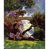 maxfield-parrish-the-knave-of-hearts-in-the-meadow