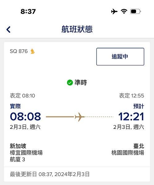 2024寒假峇里島、伯斯行Day10-3：返回台北